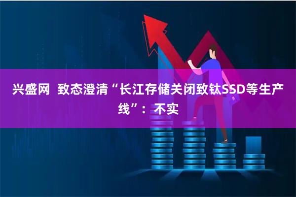 兴盛网  致态澄清“长江存储关闭致钛SSD等生产线”：不实